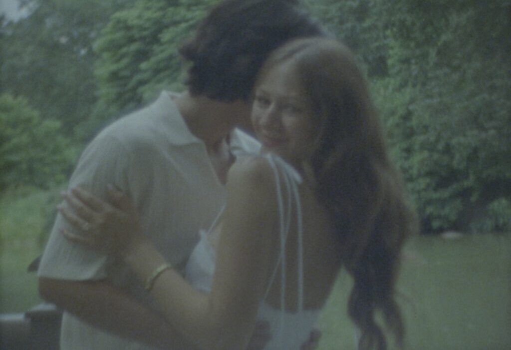 engagement session is central park on super 8 film